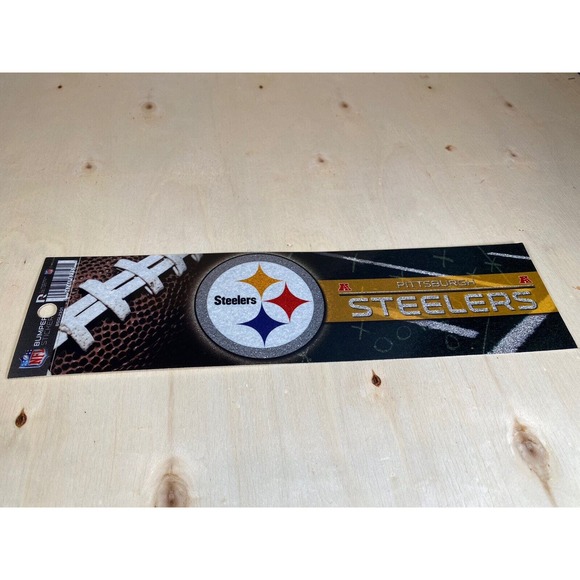 Pittsburgh Steelers Bumper Sticker Football‎ NFL Brand Glitter Design Licensed - Picture 1 of 5